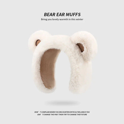 Kawaii Bear Ear Women's Winter Headband Ear Muffs