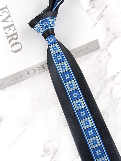 Classic Polyester Pattern Necktie Men's with