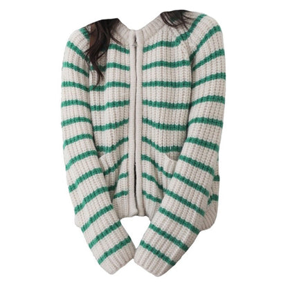 Trendy Striped Cardigan