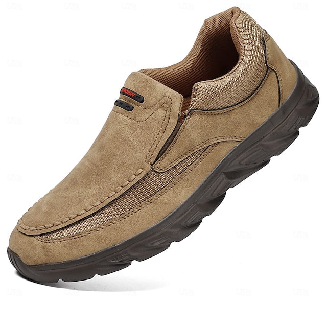 Men's Suede Slip-On Loafers – Lightweight, Breathable
