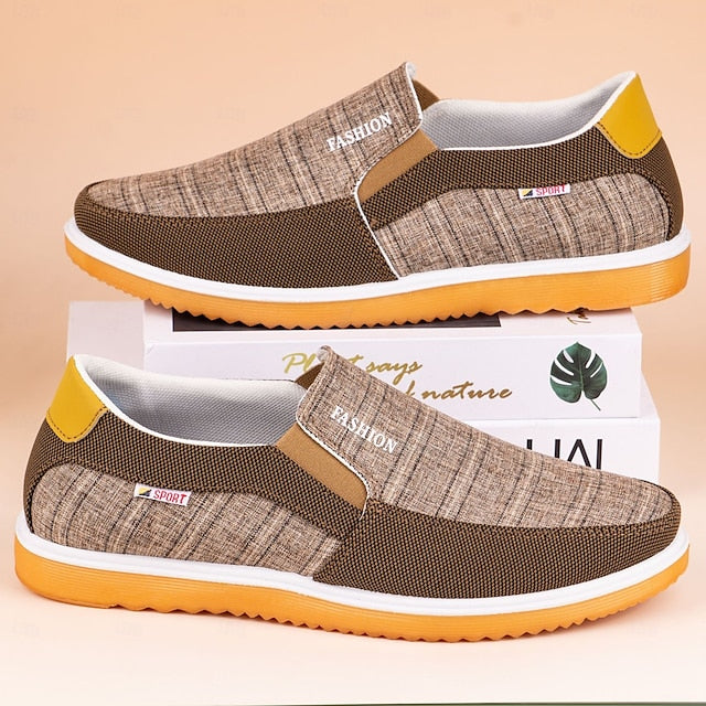 Men's Sport Style Slip-On Sneakers – Comfortable Mesh