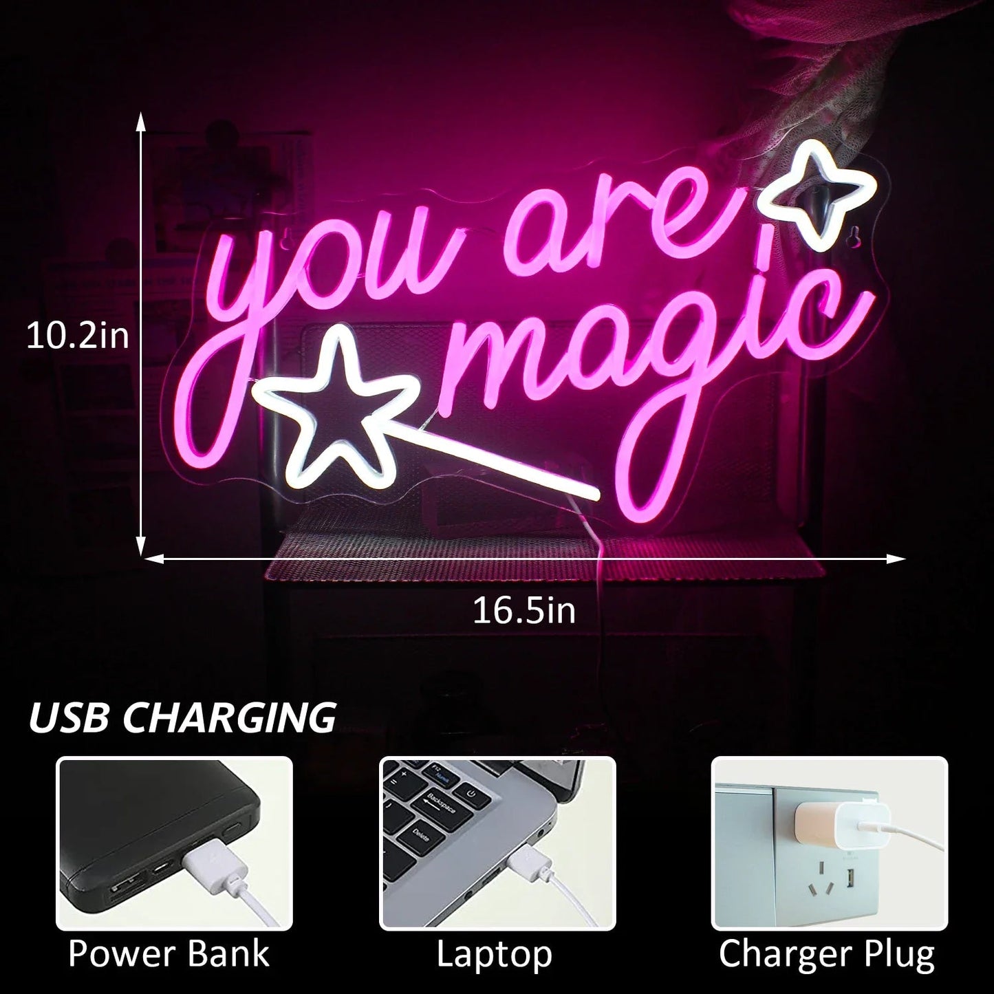 Magic Kawaii Letter LED Sign – SpreePicky