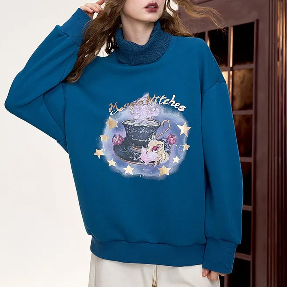 magic witches printed sweatshirt boogzel clothing