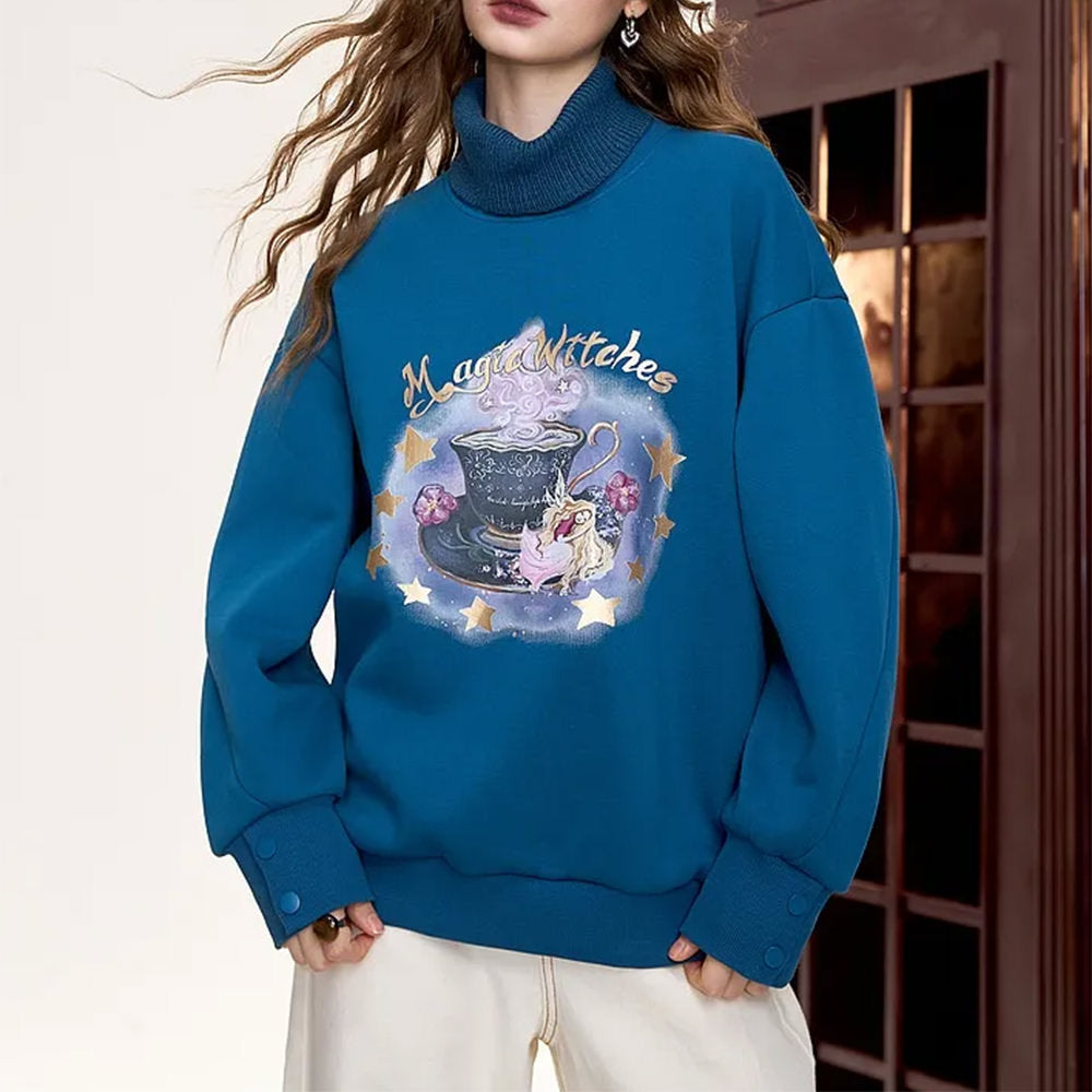 magic witches printed sweatshirt boogzel clothing