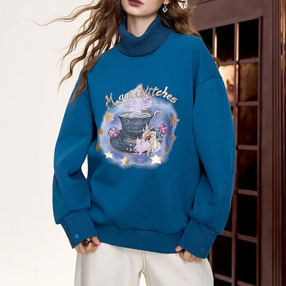 magic witches printed sweatshirt boogzel clothing