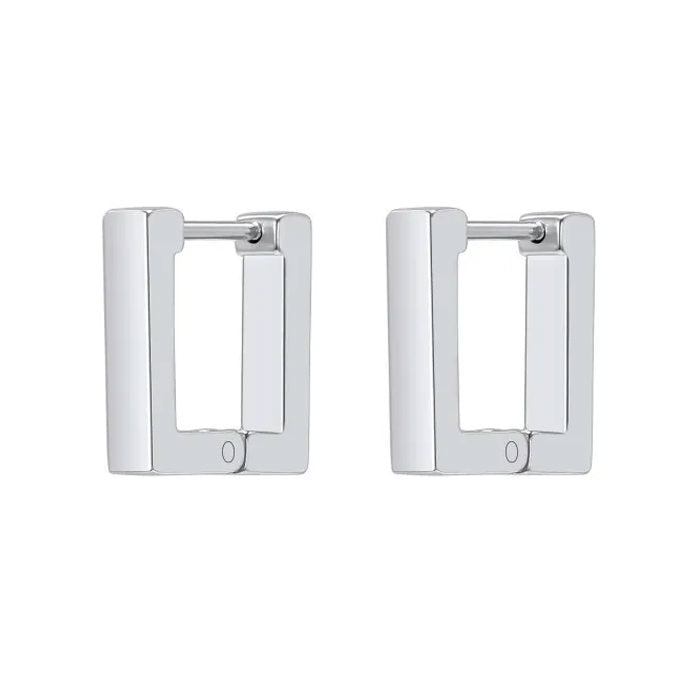 Boucles d'oreilles rectangulaires élégantes