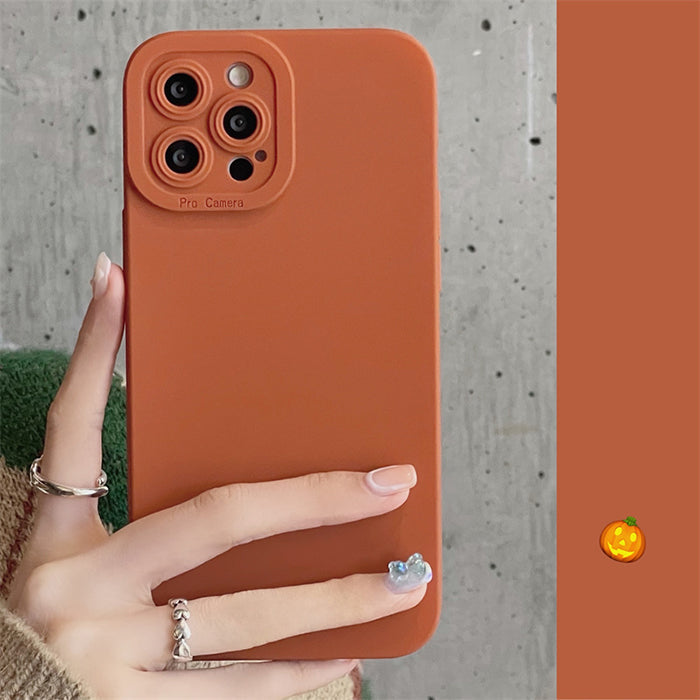 Pure Color Matte iPhone Case