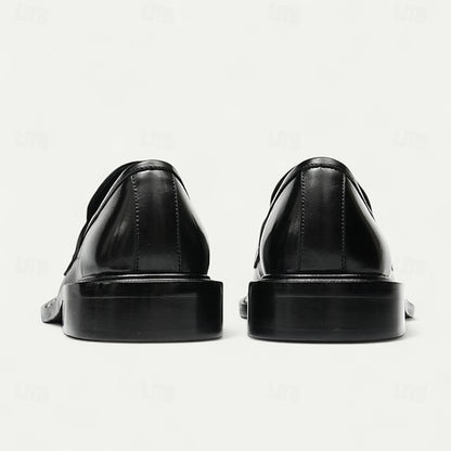 Men's Formal Leather Shoes in Brown and Tan with Wingtip