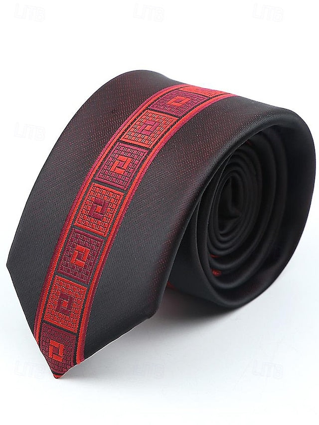 Classic Polyester Pattern Necktie Men's with