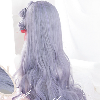 Purple Daily Long Curly Wig