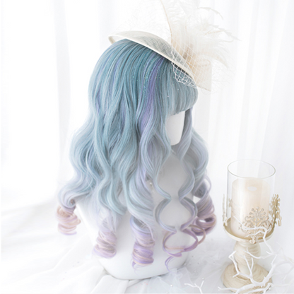 Sweet Gradient Color Long Curly Wig