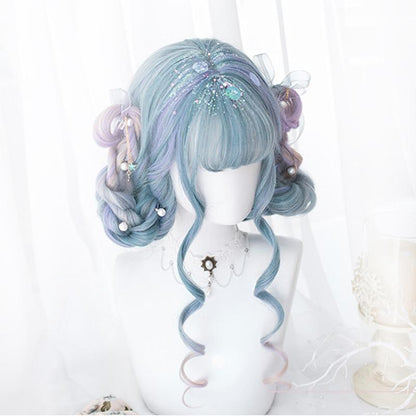 Sweet Gradient Color Long Curly Wig