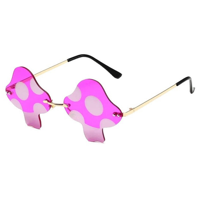 Lunettes de soleil fantaisie en forme de champignon