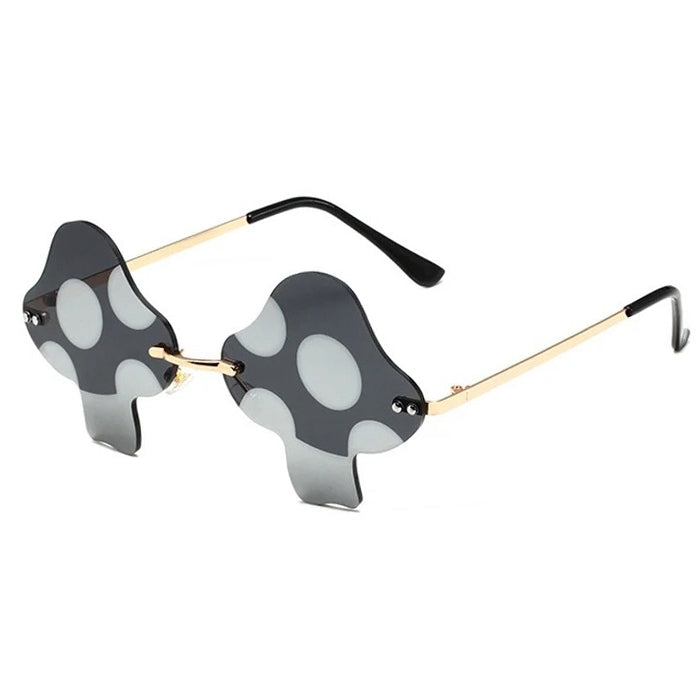 Lunettes de soleil fantaisie en forme de champignon