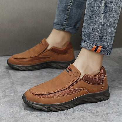 Men's Suede Slip-On Loafers – Lightweight, Breathable