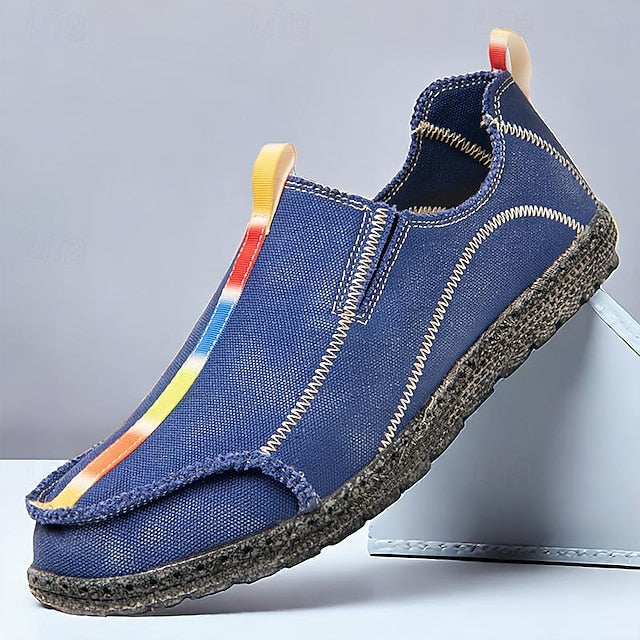 Men's Eco-Friendly Slip-On Canvas Shoes - Sustainable