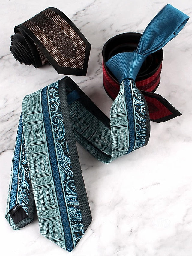 Classic Polyester Pattern Necktie Men's with