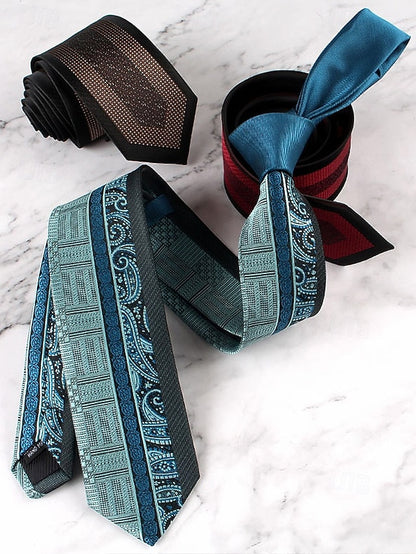 Classic Polyester Pattern Necktie Men's with