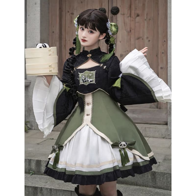 Panda Chinese Lolita Dress - Modern Hanfu