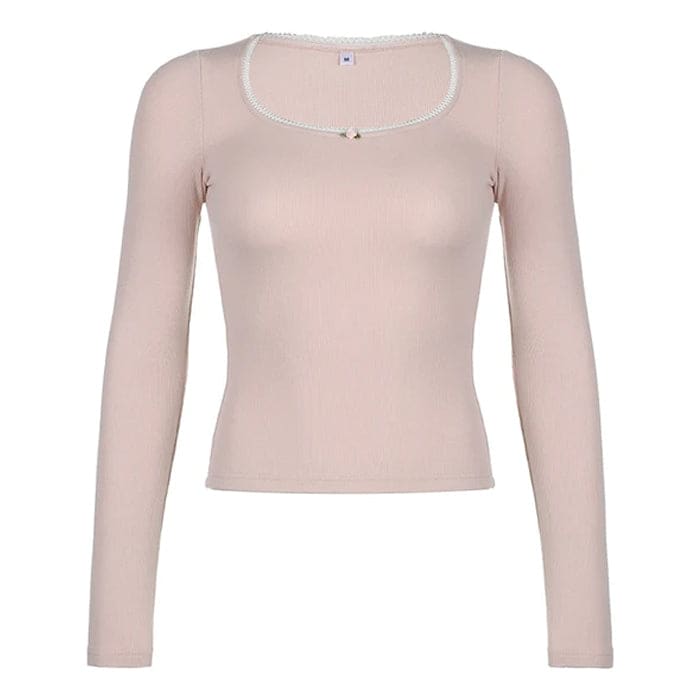 Pink Fit Long Sleeves Top - S / Pink - Tops