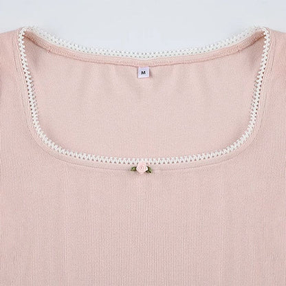 Pink Fit Long Sleeves Top - Tops