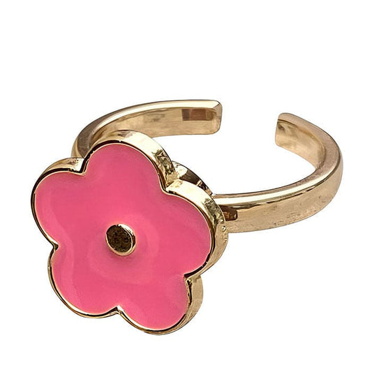 Pink Flower Ring - ring