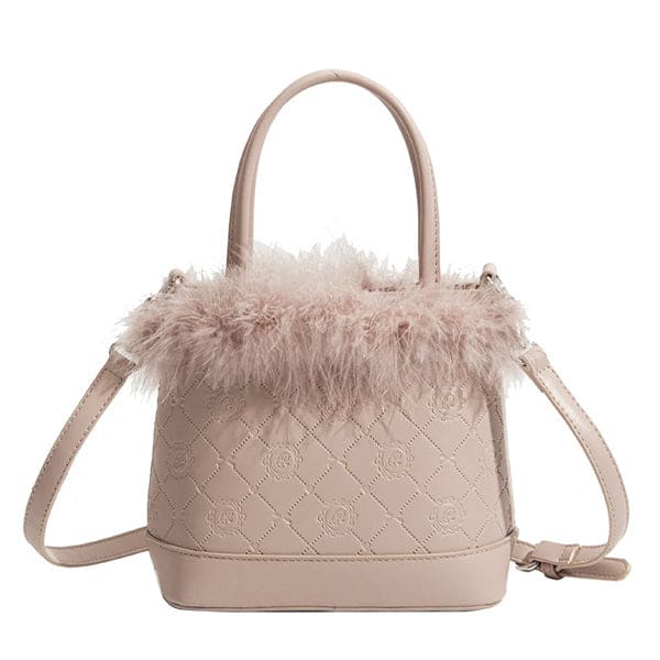 Pink Fluffy Mini Bag - Standart / Pink - Handbags