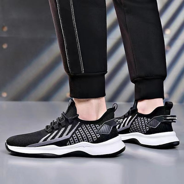 Men's Sneakers Casual Shoes Sporty Look Flyknit Shoes