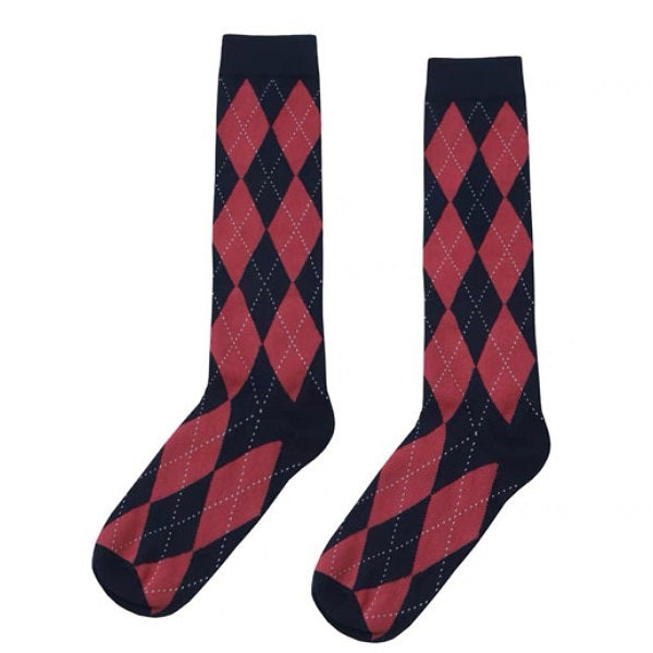 Preppy Argyle Hohe Socken