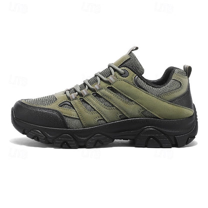 Men's Beige Outdoor Hiking Sneakers - Lightweight