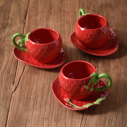 Red Strawberry Coffee Mug