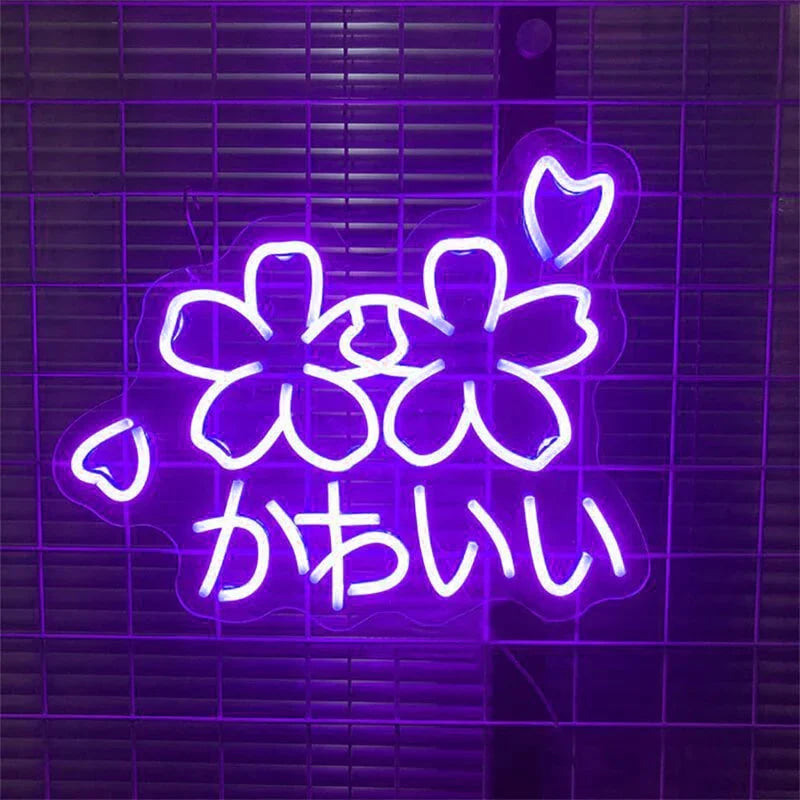 Sakura Flower Kawaii Neon Sign