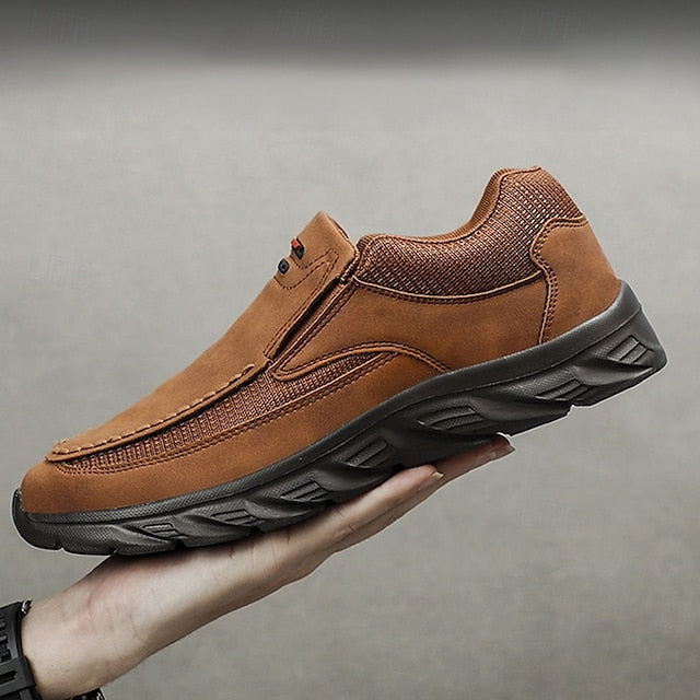 Men's Suede Slip-On Loafers – Lightweight, Breathable