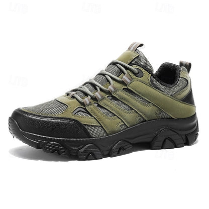 Men's Beige Outdoor Hiking Sneakers - Lightweight