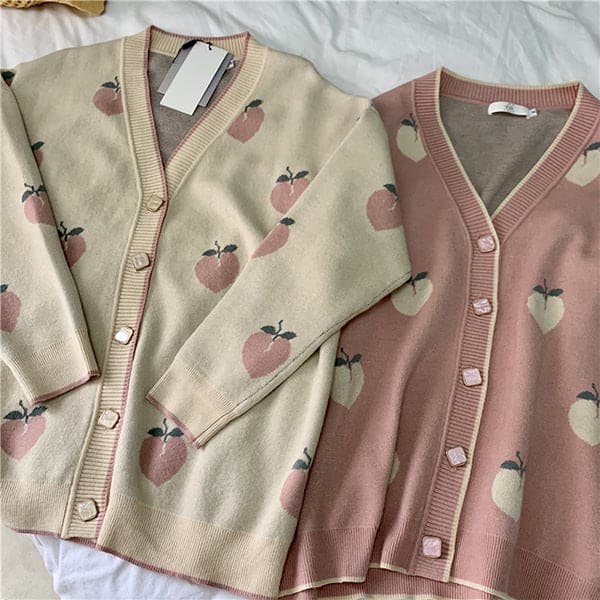 Soft Peach Cardigan - Cardigan