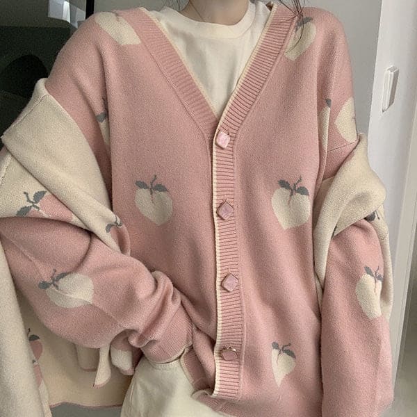 Soft Peach Cardigan - Cardigan