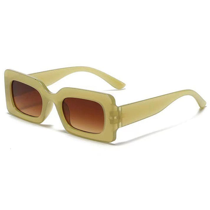 Square Cool Sunglasses - Standart / Olive/tea - Glasses