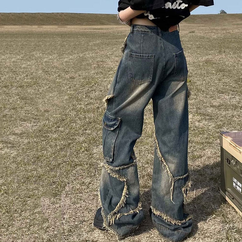 Y2K Cool Star Wide Leg Jeans