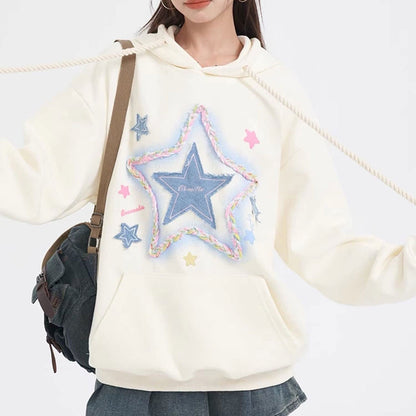 star patch hoodie boogzel clothing