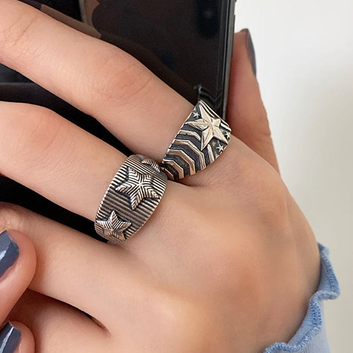 Stars Stripe Ring - ring