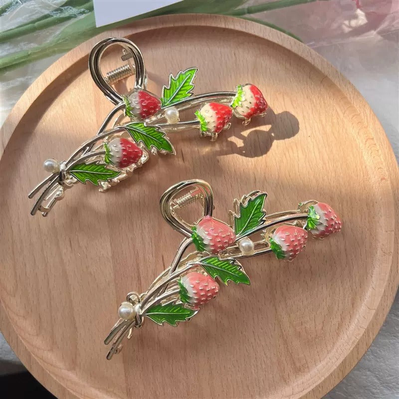 Sweet Strawberry Claw Clip