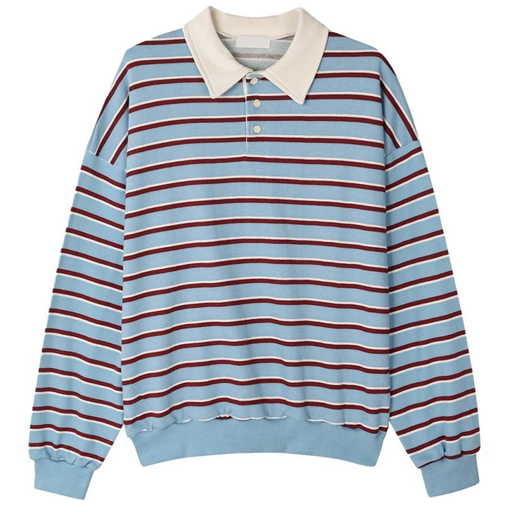 Bonjour Baby Stripe Sweatshirt Polo