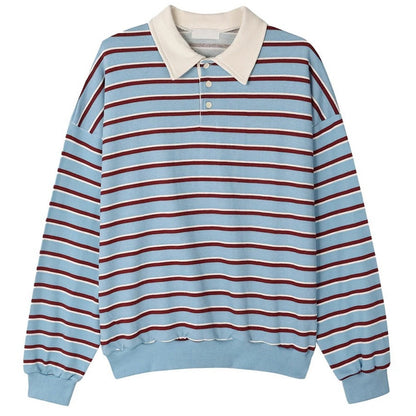 Bonjour Baby Stripe Sweatshirt Polo
