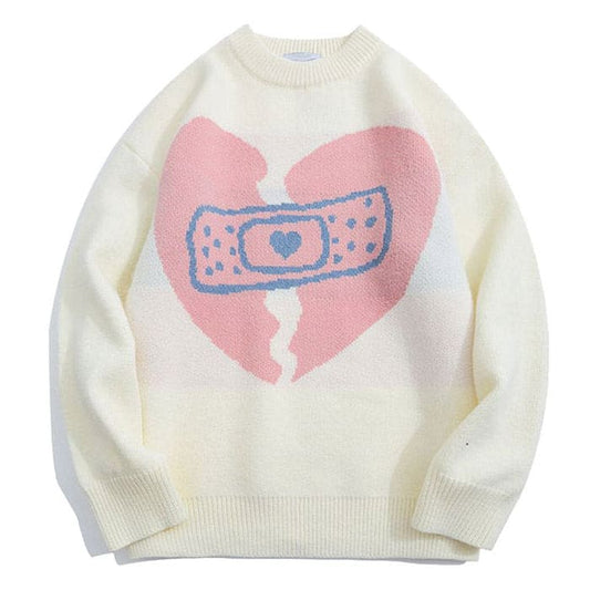 Sweat Broken Heart Sweater - Sweater