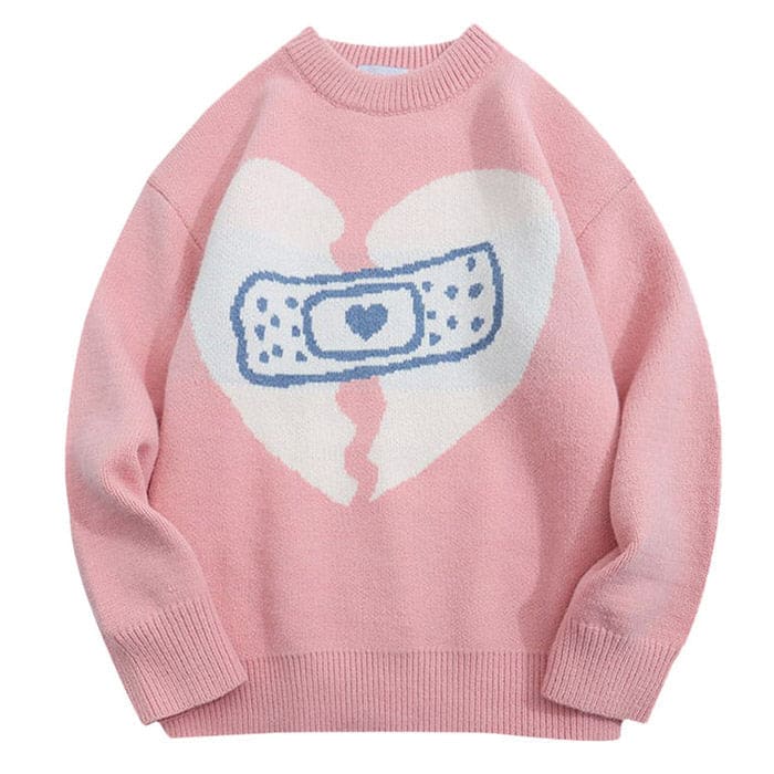 Sweat Broken Heart Sweater - Sweater