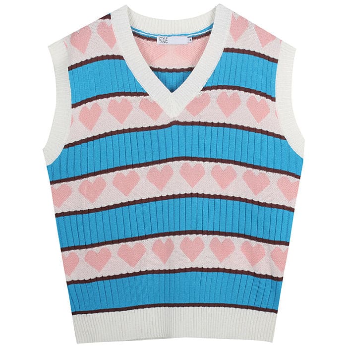 Sweat Pastel Knit Vest - Vest