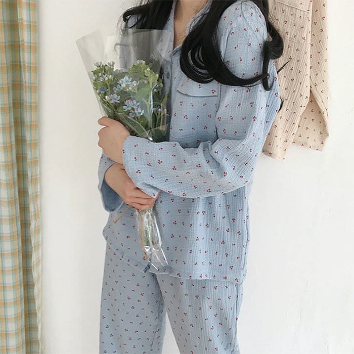 Sweet Cherry Pajama Set - Suits