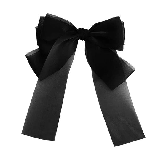 Sweet Chiffon Hair Bow - Standart / Black - Other