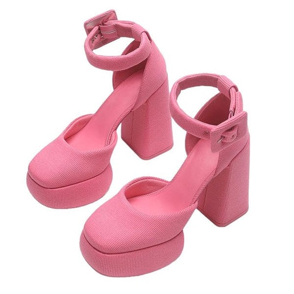 Sweet Platform High Heels - Shoes