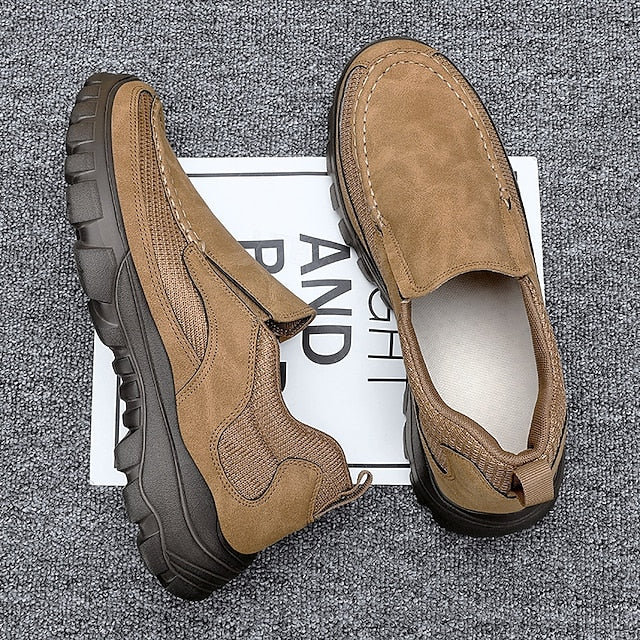 Men's Maroon Perforated Slip-On Sandals with Stylish Design